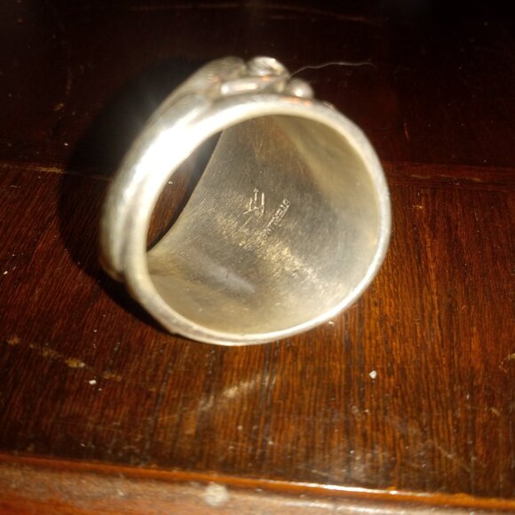 Men's Navajo Turquoise Sterling 925 Silver Ring - Picture 4 of 5